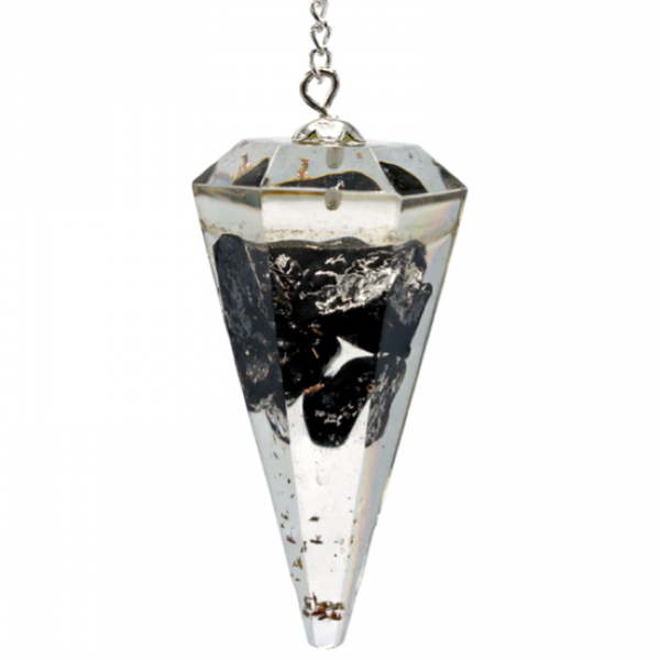 Pendolo in Orgonite con Shungite