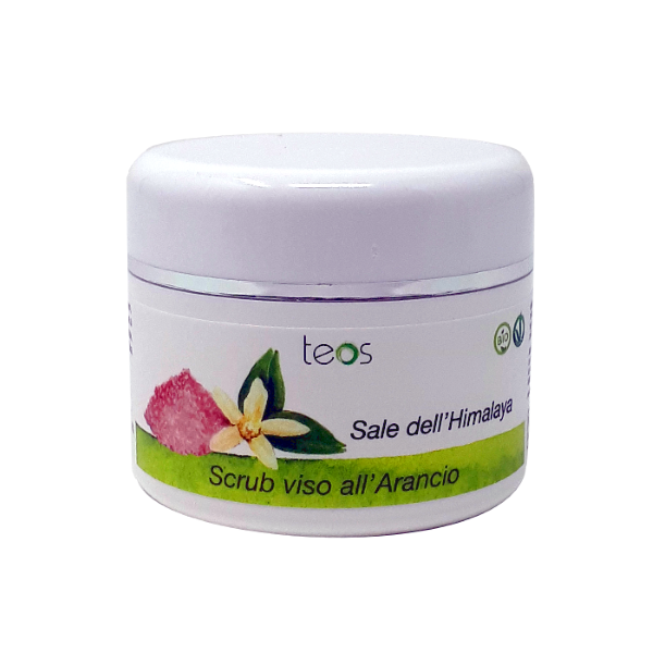 Scrub viso all'arancio con sale dell'Himalaya BIO