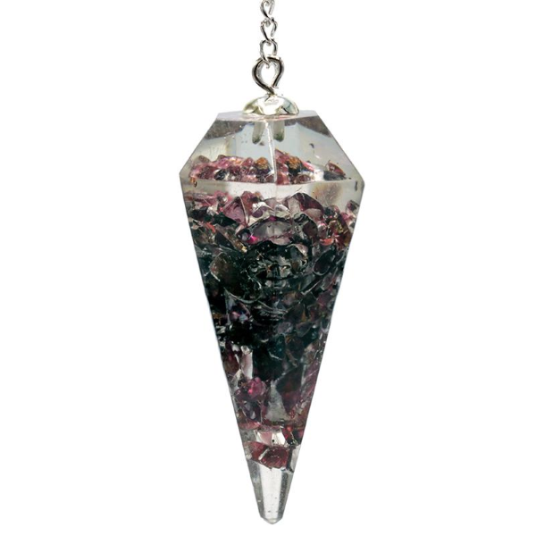 Pendolo in Orgonite con Granato