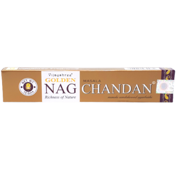 Bastoncini di incenso Sandalo GOLDEN NAG CHANDAN Vijayshree