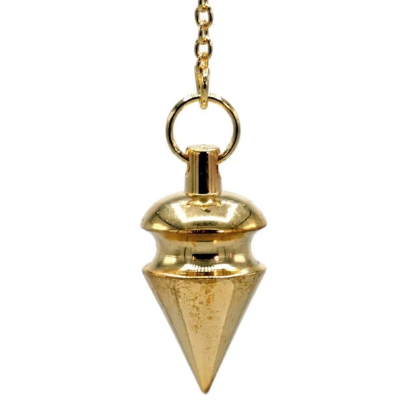 Pendolo in ottone dorato