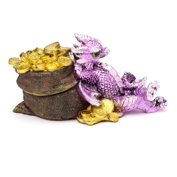 Drago degli Elementi con Tesoro viola