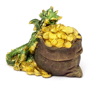 Drago degli Elementi con Tesoro verde
