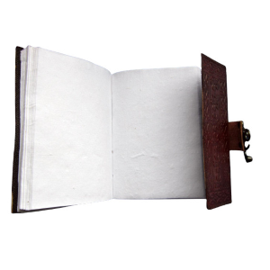 Libro delle Ombre in pelle con Pentagramma e Triplice Luna